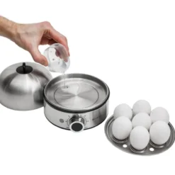 Eggekoker med timer 7 egg EB600 rustfritt stål