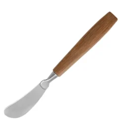 Eik smørekniv 18 cm stål/eik