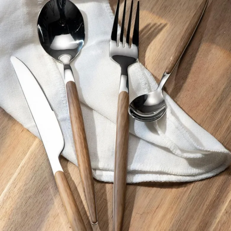 Eik teskje 14 cm natur/blank