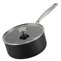 Element kasserolle keramisk med lokk 18 cm 1,9L svart