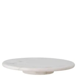 Ellin roterende fat 35,5 cm marmor hvit