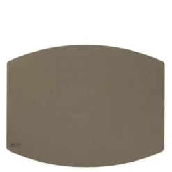 Ellips bordbrikke 45x35 cm grå