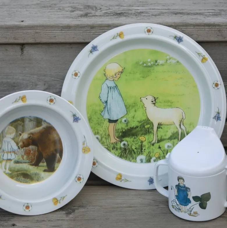 Elsa Beskow barneservise 3 deler Visor