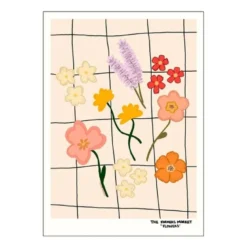 Engberg Studio poster 30x40 cm farmers market flowers