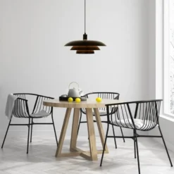 Epsilon taklampe 45 cm svart