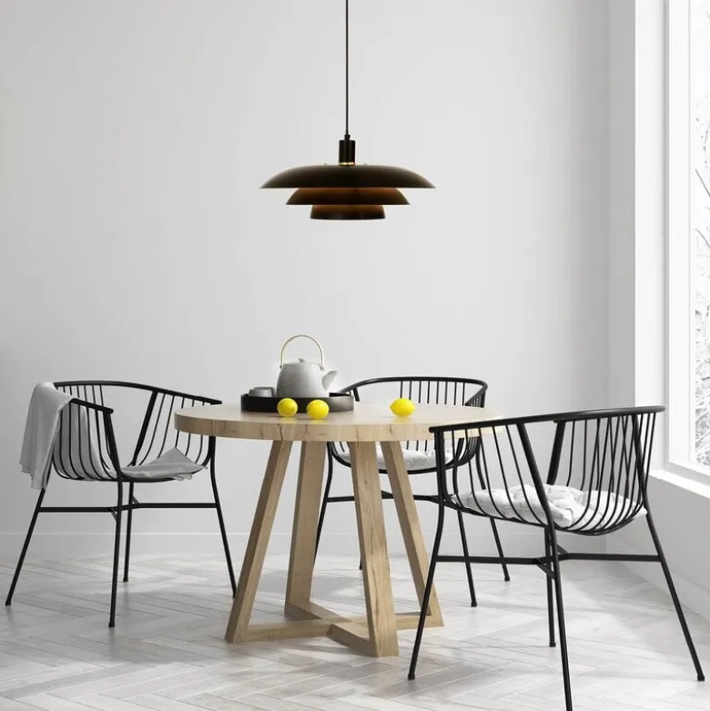 Epsilon taklampe 45 cm svart