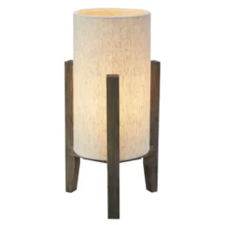 Eruca bordlampe 34 cm brunbeiset/beige tekstil
