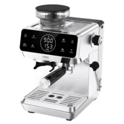 Espresso Gourmet espressomaskin med kvern rustfritt stål