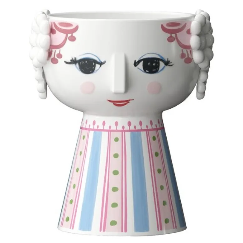 Eva lysestake 9,5 cm pink