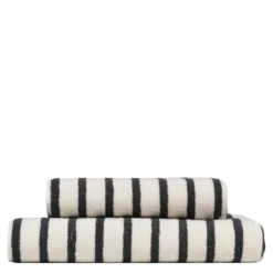 Everyday stripe håndkle 50x90 cm antrasitt