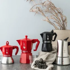 Exclusive espressokanne 6 kopper 25 cl rød