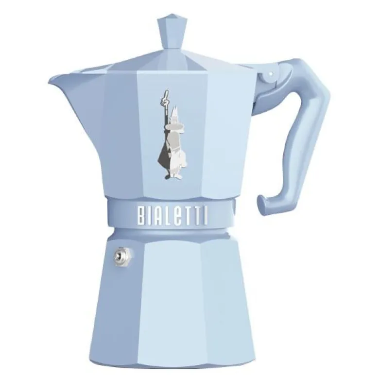 Exclusive Moka Express 6 kopper 25 cl lys blå