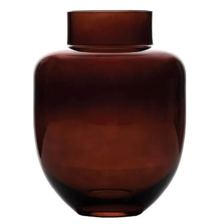 Family vase 11x8,4 cm brun