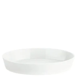 Fat ovalt stort 36 cm hvit