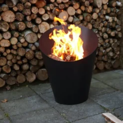 Fire pot ildsted 45 cm svart
