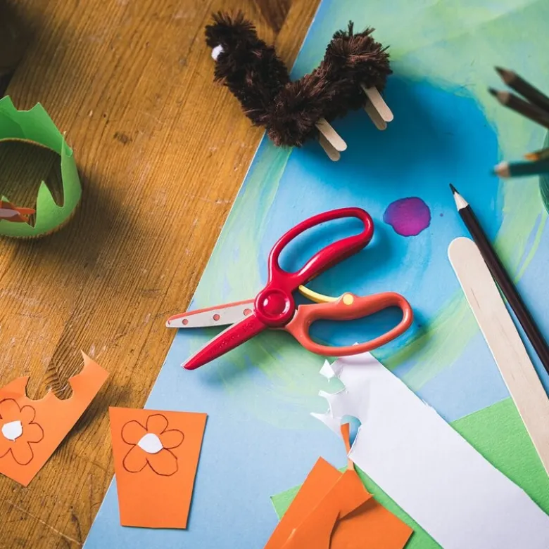 Fiskars Kids saks 3+ år rød