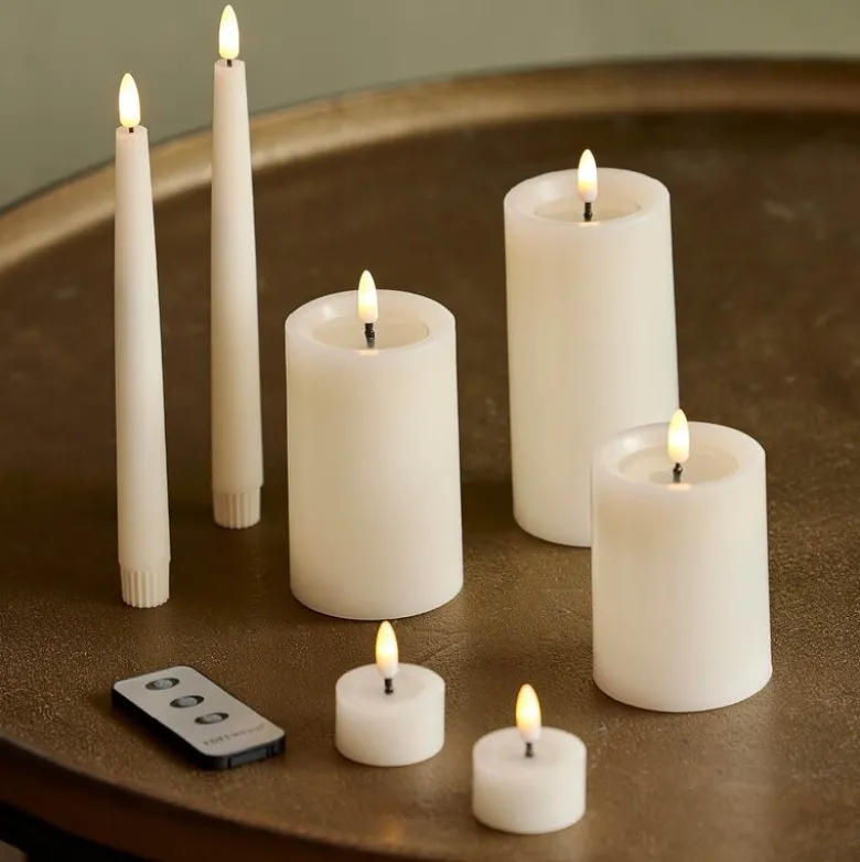 Fjernkontroll 4x8 cm sølv til LED lys