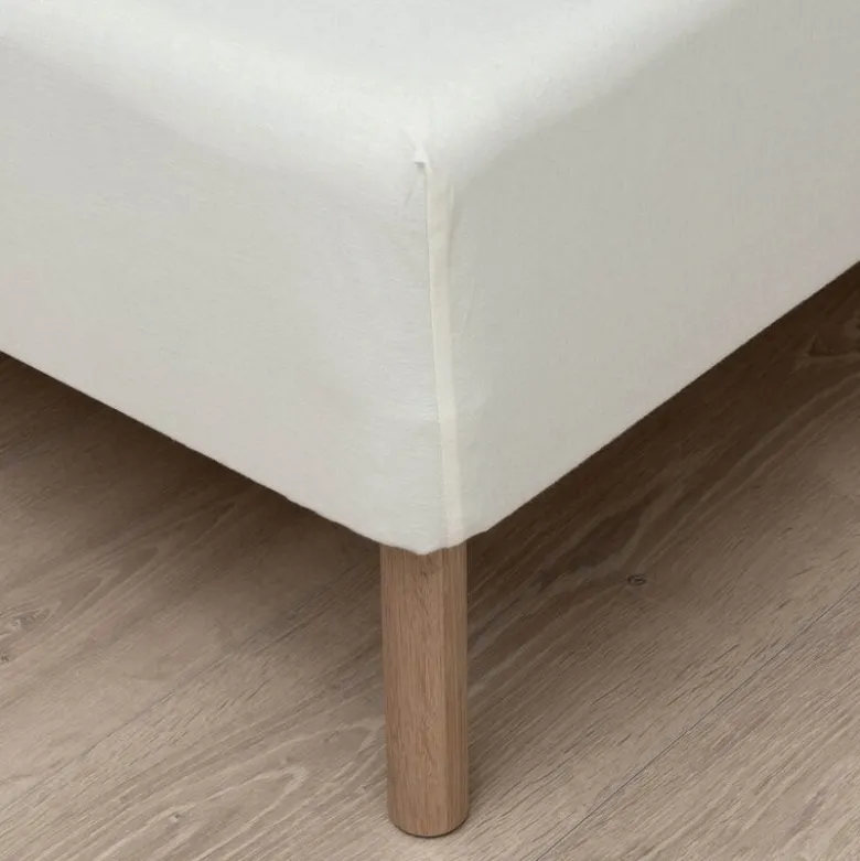 Flanell formsydd laken 160x200x25 cm krem