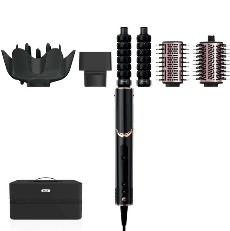 FlexStyle 5-i-1 multistyler og hårføner m/ oppbevaringsveske HD446EU svart
