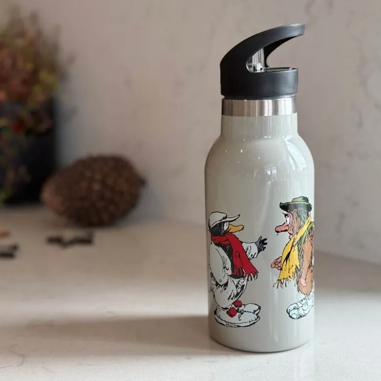 Flåklypa drikkeflaske 350 ml Samtalen brun