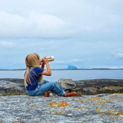 Flo og fjære termos 0,35L gul