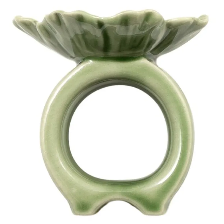 Flora serviettring 6 cm grønn