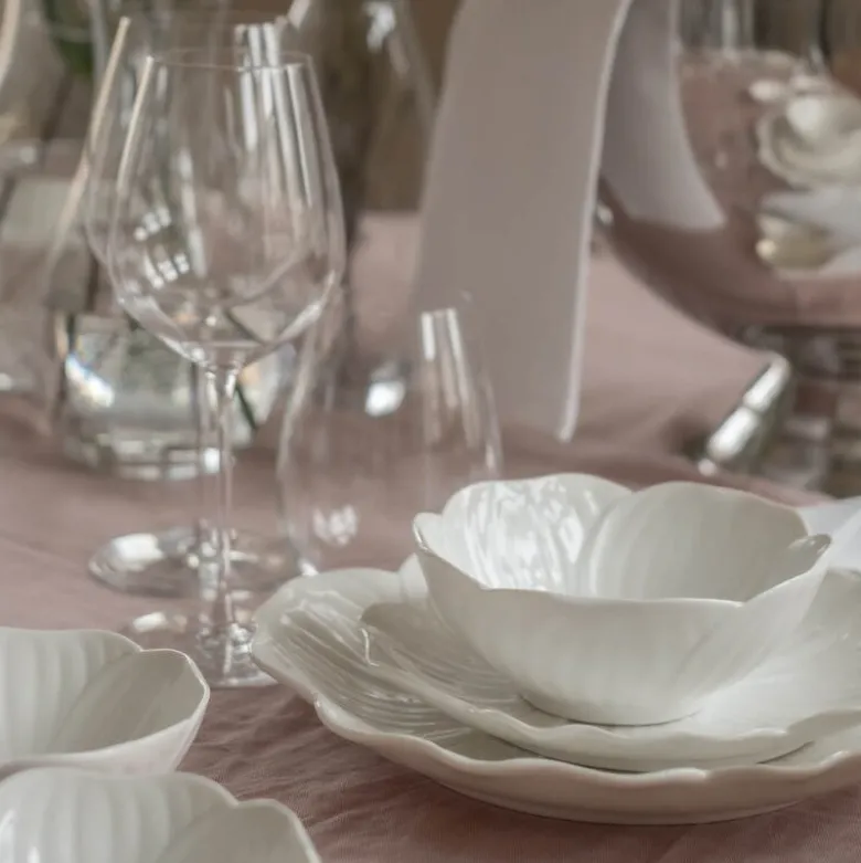 Flora skål 14 cm hvit