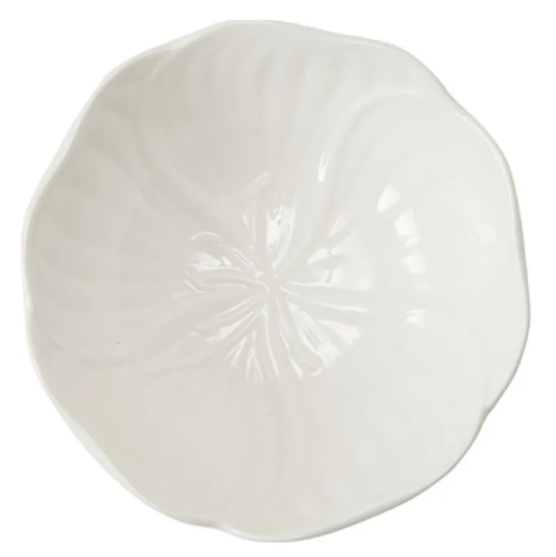 Flora skål 14 cm hvit