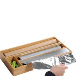 Foliedispenser 42x19x5,4 cm bambus