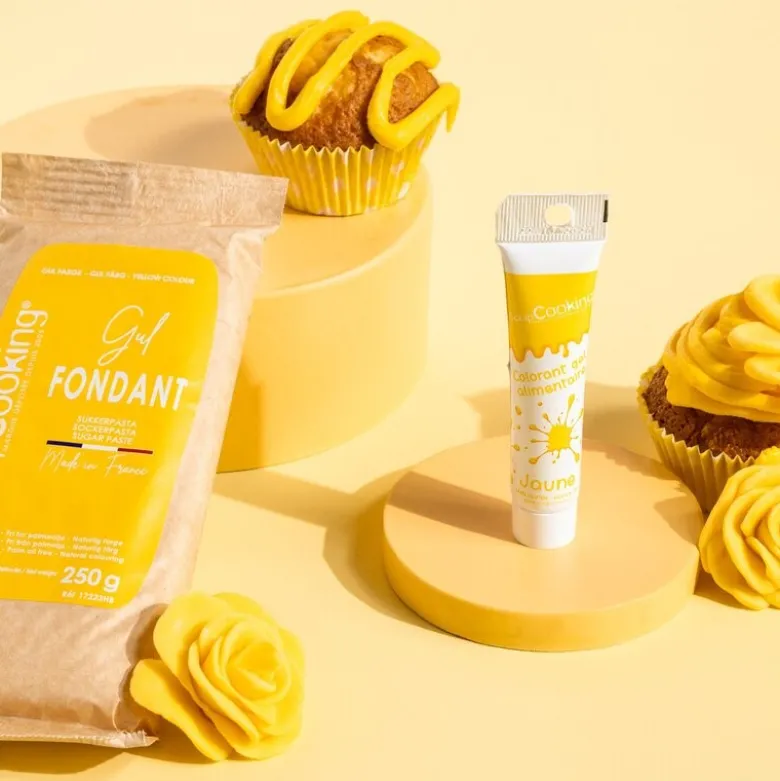 Fondant 250 g gul