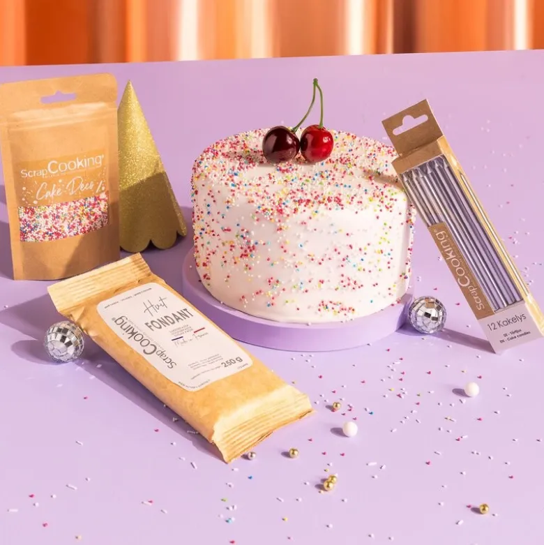 Fondant 430 g lokk hvit