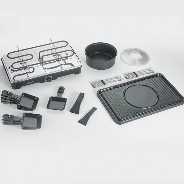 Fondue-raclette kombinert 2-i-1 RG 2347 svart