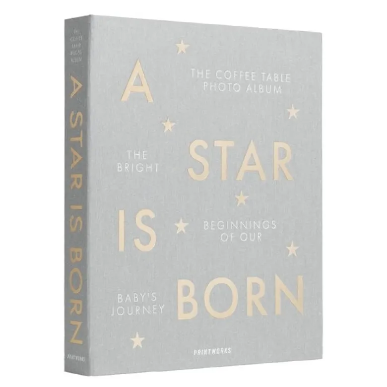 Fotoalbum A Star Is Born babyalbum grå