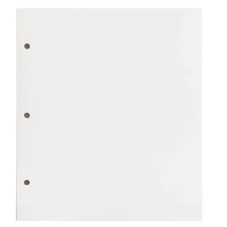 Fotoalbum påfyllingspapir hvitt 10 stk (S)