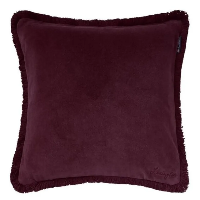 Fringe putetrekk fløyel 50x50 cm fig