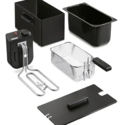 Frityrkoker 182727 3L 2000W svart rustfritt stål