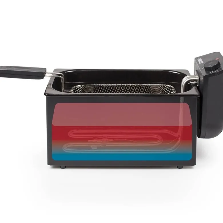 Frityrkoker 182727 3L 2000W svart rustfritt stål
