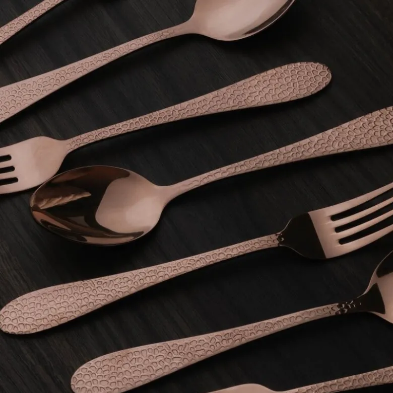 Frost fenix dessertbestikk 8 deler kobber