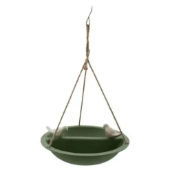 Fuglebad 27 cm grønn