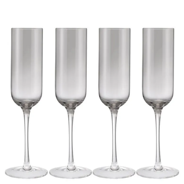 Fuumi champagneglass 22 cl 4 stk smoke