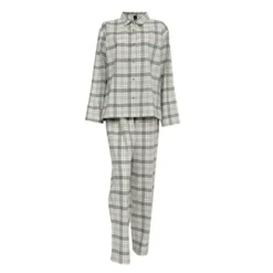 Gabriel flanell pyjamas dame str L dempet grønn