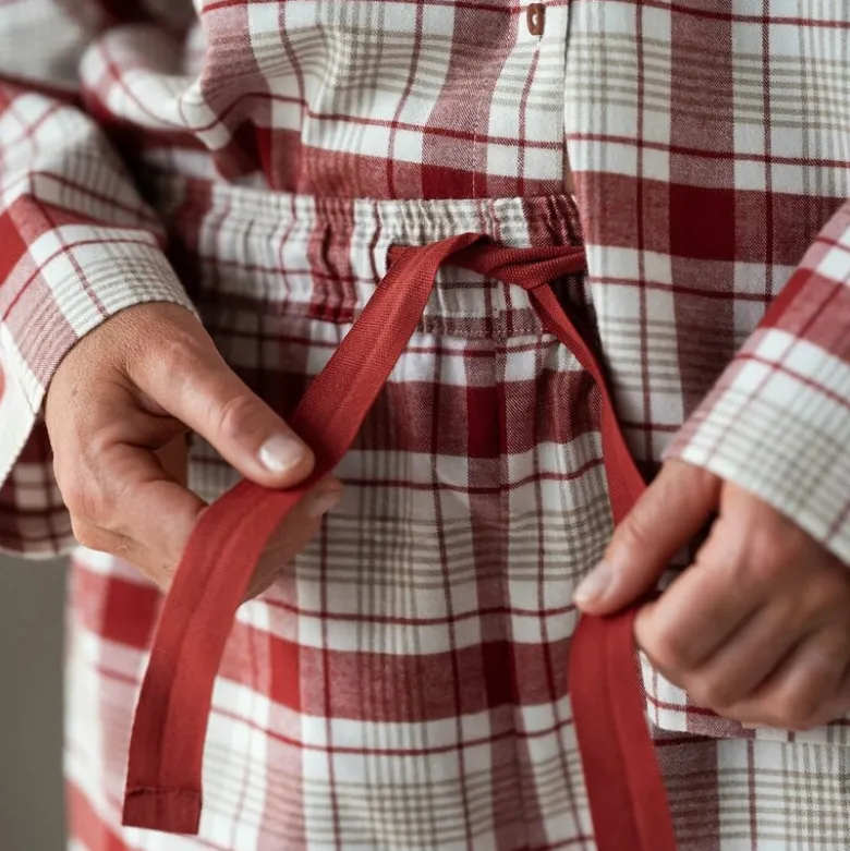 Gabriel flanell pyjamas dame str L rød