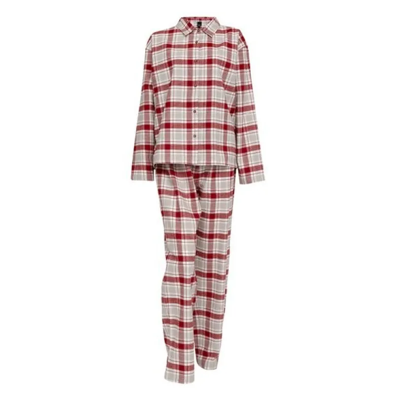 Gabriel flanell pyjamas dame str S rød