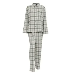 Gabriel flanell pyjamas dame str XL dempet grønn