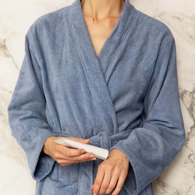 Gaia badekåpe L/XL denimblå