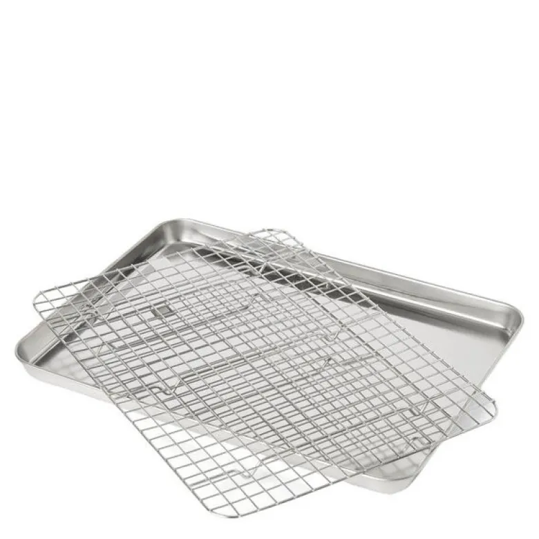 Gastroform med rist 40,5x30,5 stål