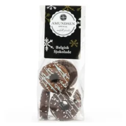 Gavepose vinter sjokolade fylt m/irish coffee-krem og melkesjokolade