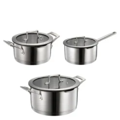 Geo grytesett 3 deler 1,5/ 3/4L børstet
