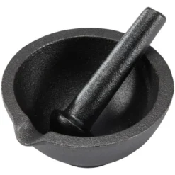 Gilly støpejernsmortel 13 cm svart
