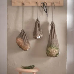 Gjenbrukbar nettpose medium 30x24 cm clay